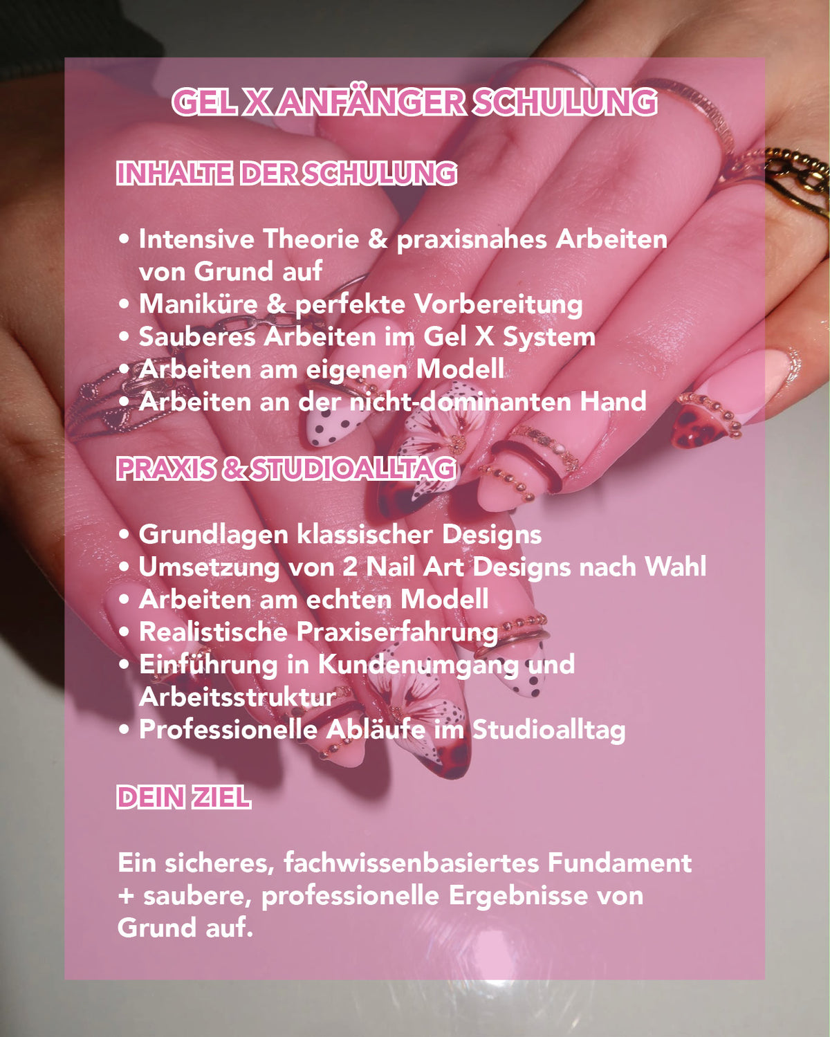 Gel X Anfänger Schulung (4Tage)