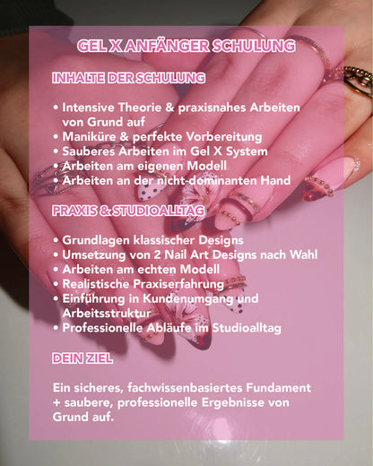 Gel X Anfänger Schulung (4Tage)