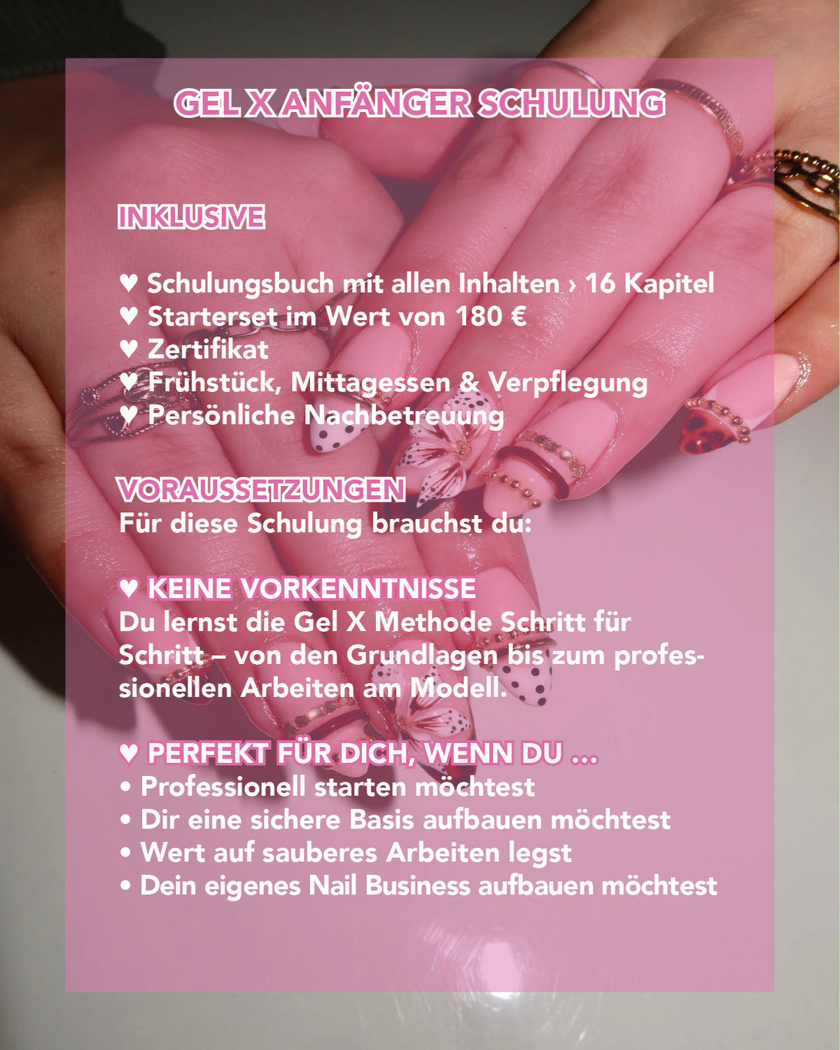 Gel X Anfänger Schulung (4Tage)