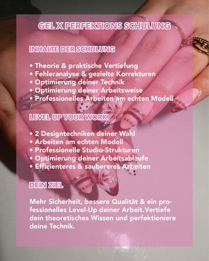 Gel X Perfektions Schulung (3Tage)