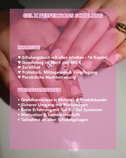 Gel X Perfektions Schulung (3Tage)